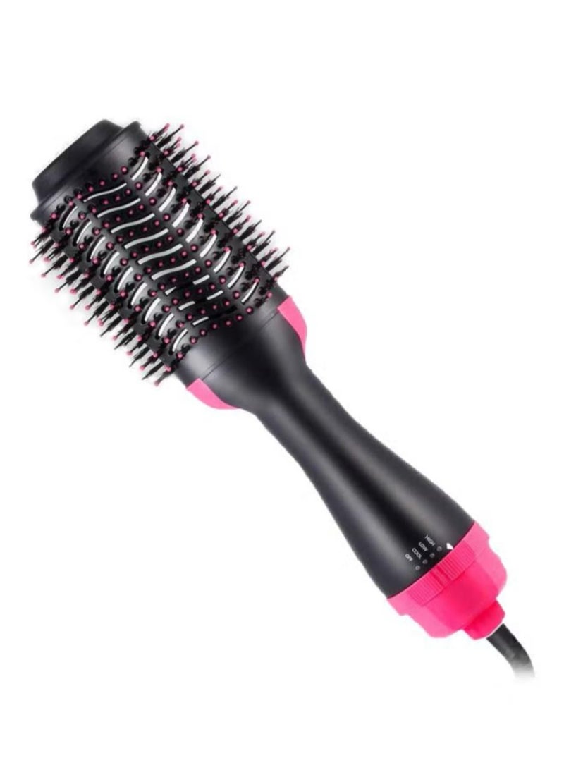 One Step Hair Dryer And Styler Hot Air Brush Black/Pink - Image 3